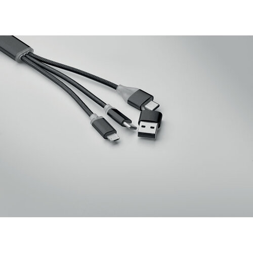 4 in 1 oplaadkabel type C BLUE (MO2141) met logo