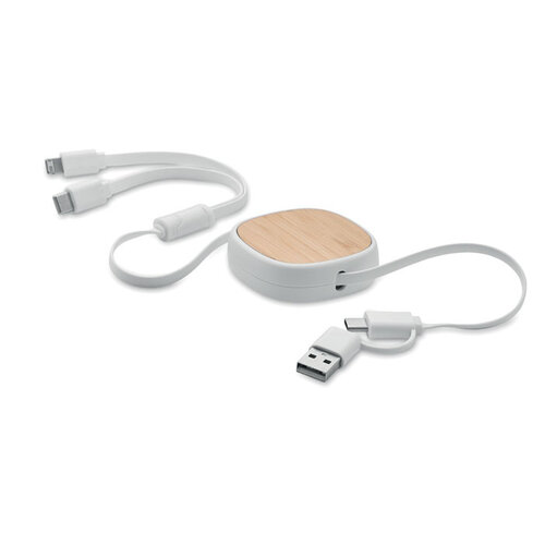 Intrekbare USB-laadkabel TOGOBAM (MO2146) met logo