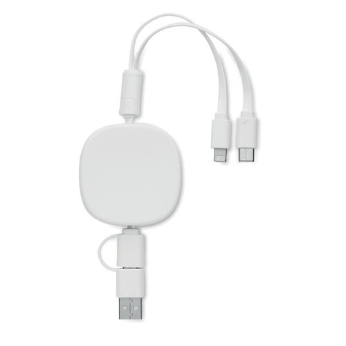 Intrekbare USB-laadkabel TOGOBAM (MO2146) met logo