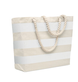 HEAVEN STRIPE katoenen strandtas bedrukken met logo DeBle