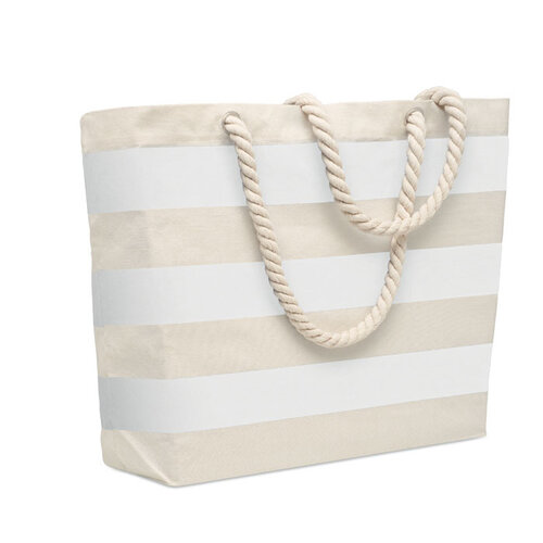 HEAVEN STRIPE katoenen strandtas bedrukken met logo DeBle