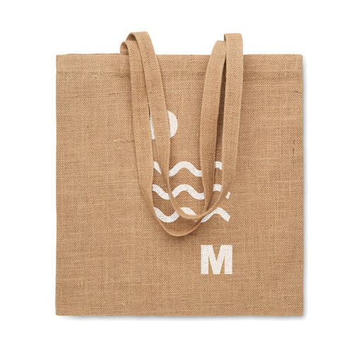 ZOLANG jute boodschappentas MO2209 bedrukken met logo DeBle