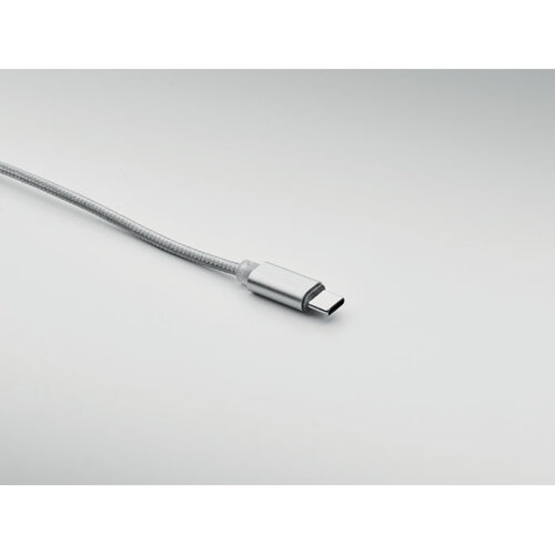 2 in 1 lange oplaadkabel  (MO2081) met logo