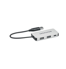MO2142 Aluminium USB hub 3 poorten HUB-C