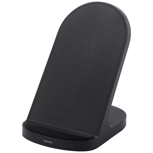 Loop draadloos dual coil laadstation van 15 W van RCS gerecycled plastic - 124340 Loop draadloos dual coil laadstation van 15 W van RCS gerecycled plastic - 124340