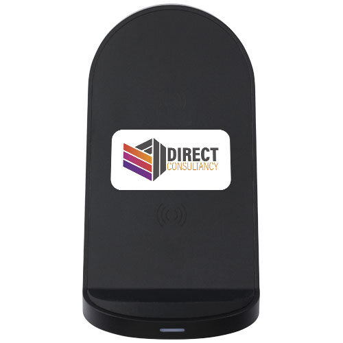 Loop draadloos dual coil laadstation van 15 W van RCS gerecycled plastic - 124340 Loop draadloos dual coil laadstation van 15 W van RCS gerecycled plastic - 124340