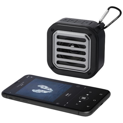 Solo IPX5 Bluetooth speaker op zonne energie met logo bedrukken DeBle