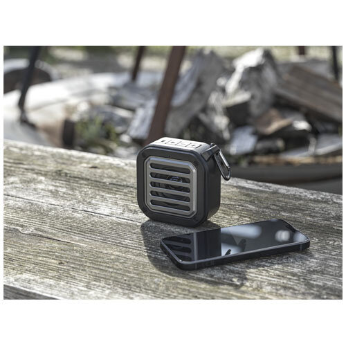 Solo IPX5 Bluetooth speaker op zonne energie met logo bedrukken DeBle