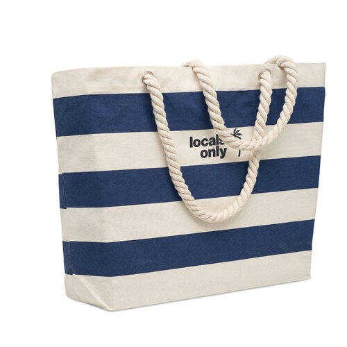 HEAVEN STRIPE katoenen strandtas bedrukken met logo DeBle