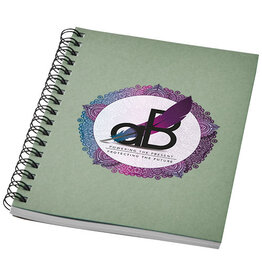 DeBle Desk-Mate A6 kleuren spiraal notitieboek bedrukken met logo