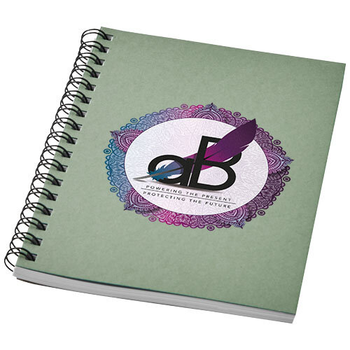 DeBle Desk-Mate A6 kleuren spiraal notitieboek bedrukken met logo