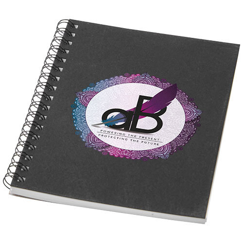 DeBle Desk-Mate A6 kleuren spiraal notitieboek bedrukken met logo