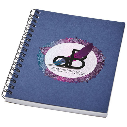 DeBle Desk-Mate A6 kleuren spiraal notitieboek bedrukken met logo