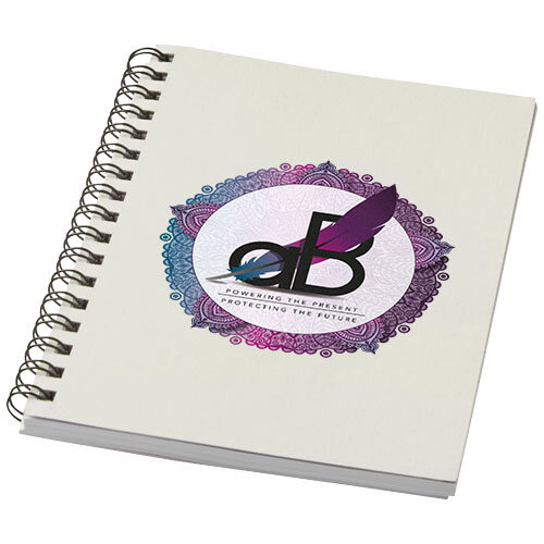 DeBle Desk-Mate A6 kleuren spiraal notitieboek bedrukken met logo