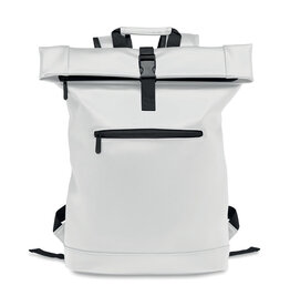 15 inch rolltop laptoprugzak MO2230 van PU bedrukt met bedrijfslogo