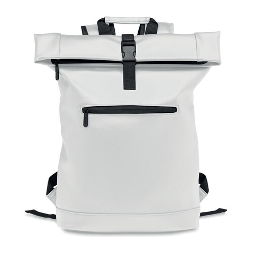 15 inch rolltop laptoprugzak MO2230 van PU bedrukt met bedrijfslogo