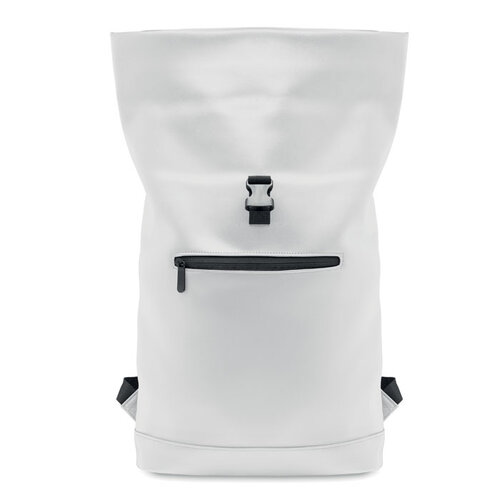 15 inch rolltop laptoprugzak MO2230 van PU bedrukt met bedrijfslogo