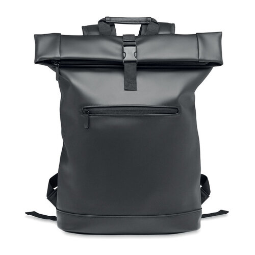15 inch rolltop laptoprugzak MO2230 van PU bedrukt met bedrijfslogo