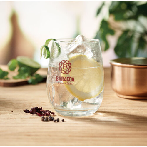 Gerecycled glas 420 ml Dilly (MO6657) met logo