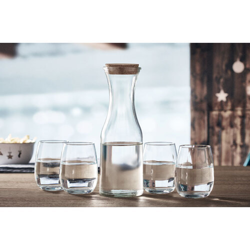 Karaf van gerecycled glas 1L Picca (MO6655) met logo