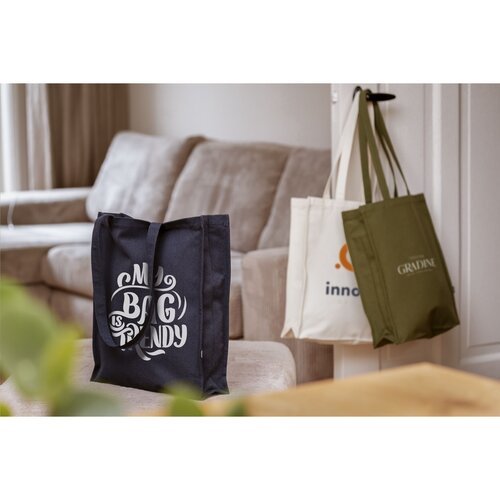 DeBle Solid Bag GRS gerecyclede canvas tas 340 g/m² bedrukt met logo