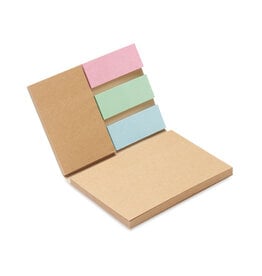 Gerecycled Papieren Memoblok MO6912 met logo DeBle