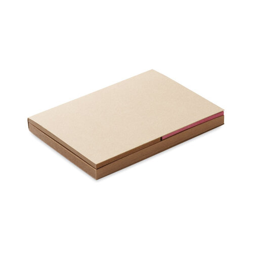 Gerecycled Papieren Memoblok MO6912 met logo DeBle