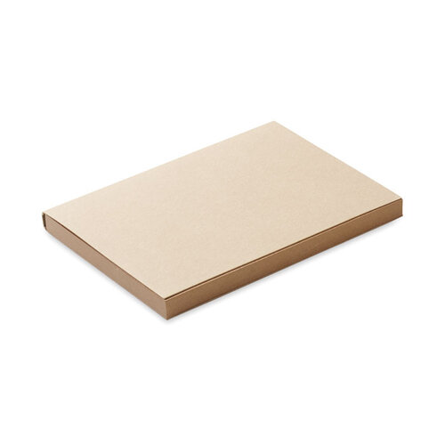 Gerecycled papieren memoblok Moui (MO6911) met logo