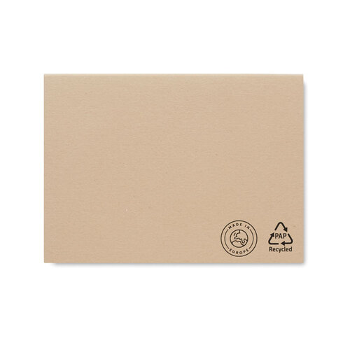 Gerecycled papieren memoblok Moui (MO6911) met logo