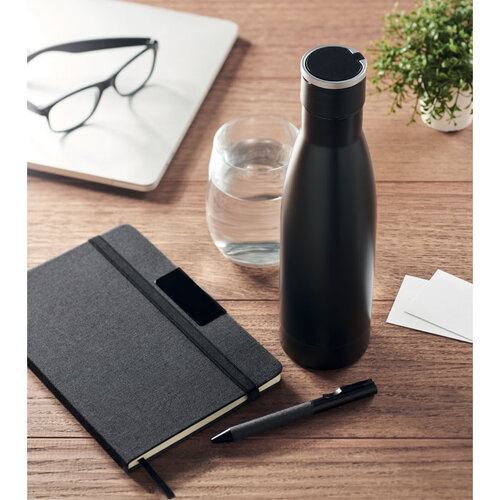 YOKOSO Luxe 3-delige geschenkset MO2162 met A5 RPET notitieboek, balpen en RVS vacuümfles in luxe verpakking