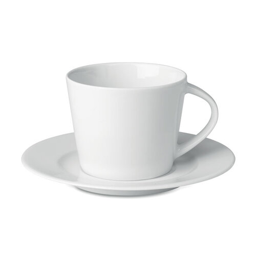 Paris Cappuccino kop en schotel  (MO9080) met logo