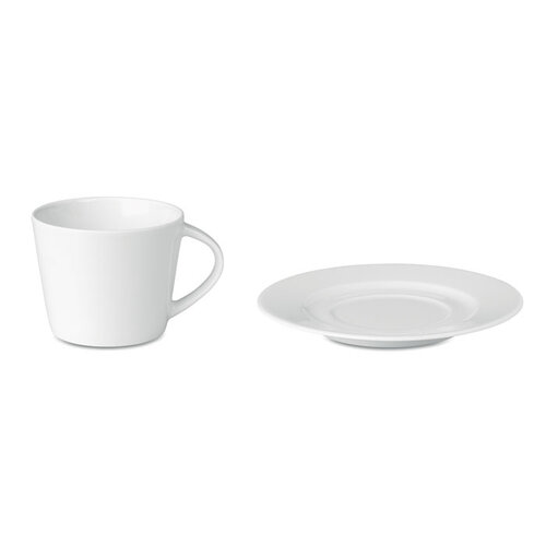 Paris Cappuccino kop en schotel  (MO9080) met logo