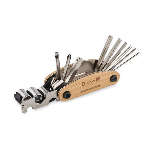 Zakformaat bamboe multi-tool  (MO2139) met logo