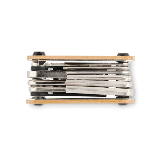 Zakformaat bamboe multi-tool  (MO2139) met logo