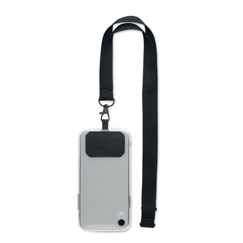 Lanyard telefoonhouder AMESTE (MO2120) met logo