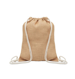 Jute trekkoordrugzak MO2190 bedrukken met logo