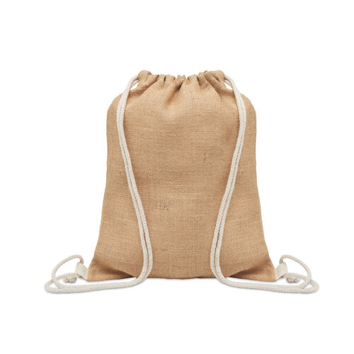 Jute trekkoordrugzak MO2190 bedrukken met logo