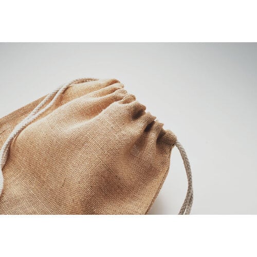 Jute trekkoordrugzak MO2190 bedrukken met logo