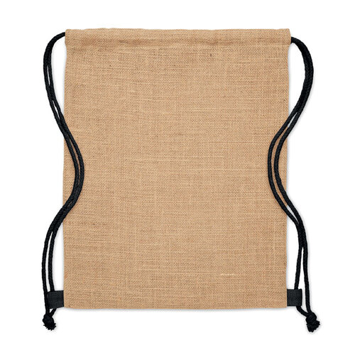 Jute trekkoordrugzak MO2190 bedrukken met logo