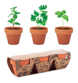 Kruidenpotjes set van 3 Flowerpot (MO6145)