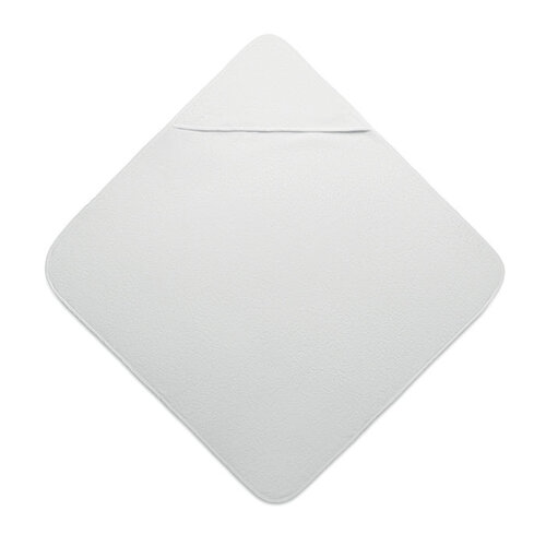 Katoenen babyhanddoek met kap HUGME (MO2253) met logo