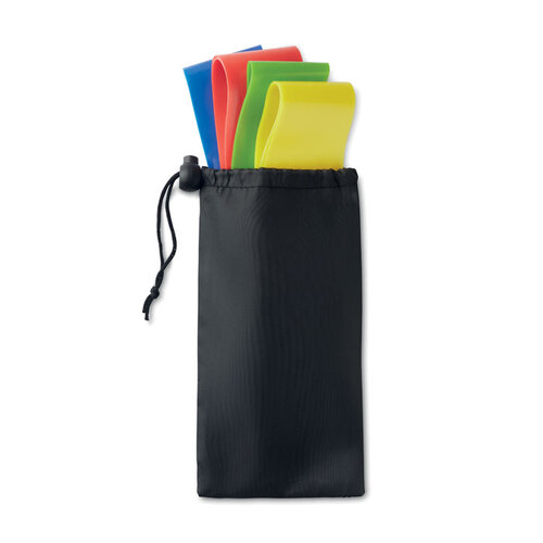 Set van 4 fitnessbanden Fitband (MO9987) met logo