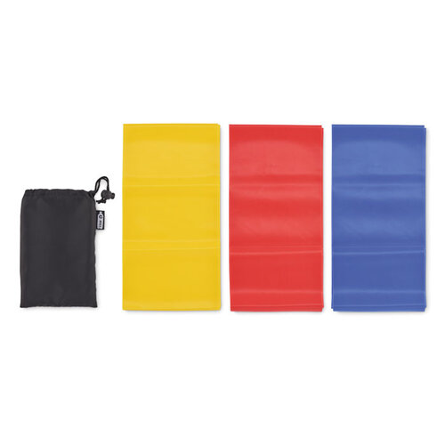 Set van 3 TPE fitness banden Top fit (MO6461) met logo