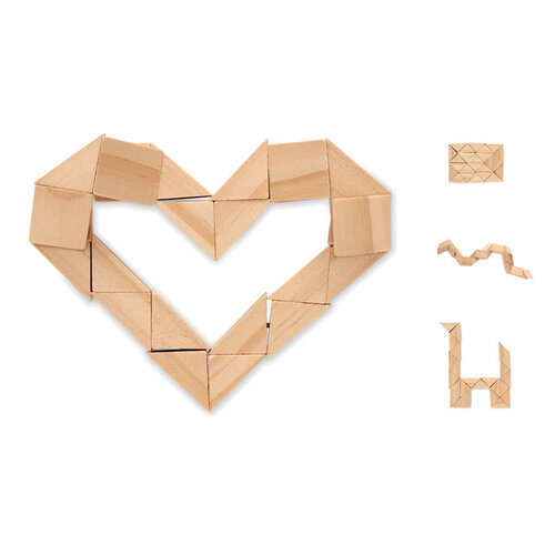 Houten puzzel/hersenbreker Stukie (MO6631) met logo