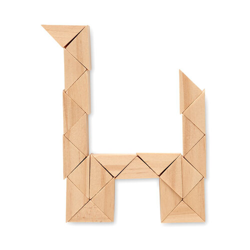 Houten puzzel/hersenbreker Stukie (MO6631) met logo