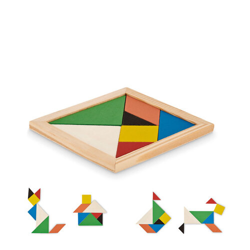 Tangram in hout Tangram (MO6693) met logo