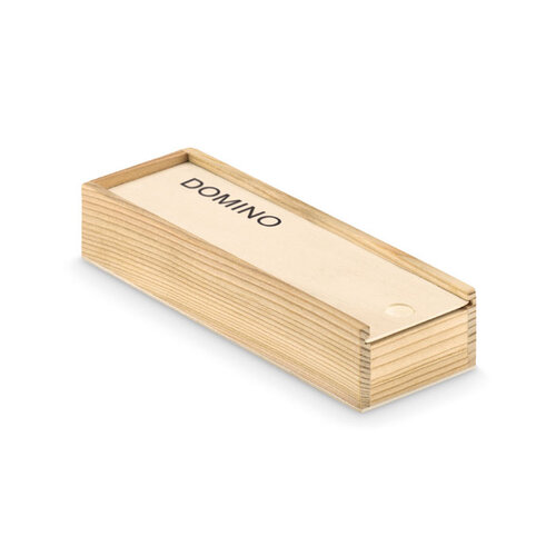 Houten dominospel Domino (MO9188) met logo