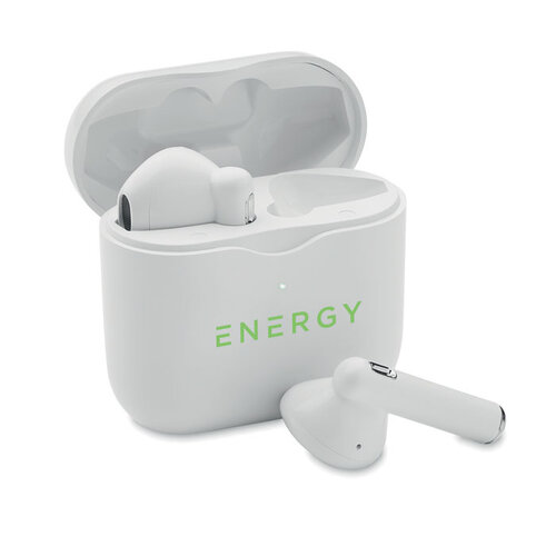 TWS Bluetooth® 5.3 oordopjes met oplaadbasis MO2206 bedrukken met logo