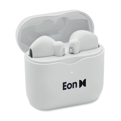 TWS Bluetooth® 5.3 oordopjes met oplaadbasis MO2206 bedrukken met logo