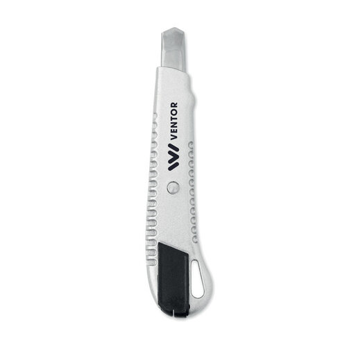 Aluminium intrekbaar mes TRACTA (MO2138) met logo